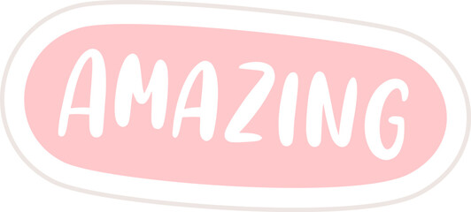 Amazing Lettering Sticker