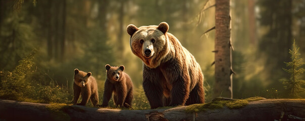 ursus arctos , brown bears, generative ai