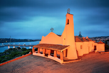 Kościół Stella Maris w Porto Cervo, Sardynia, Prowincja Sassari