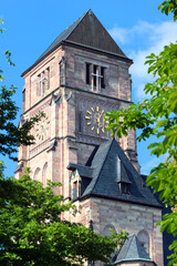 Fototapeta na wymiar Schlossbergmuseum, a former Benedictine monastery, now the museum for the history of the city of Chemnitz, Saxony in Germany