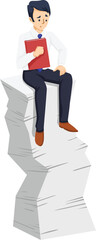Obraz premium Illustration of office workers. employees. workspace.