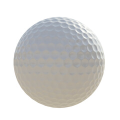 Golf ball isolated on transparent background. PNG. 