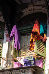 Fototapeta na wymiar A shot of a window in mumbai streets