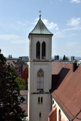 Fototapeta na wymiar Martinskirche in der Altstadt von Freiburg
