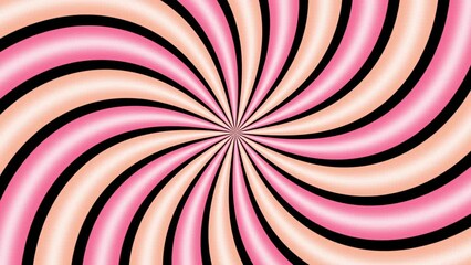 Animation pastel pink and orange burst sunburst background stock illustration