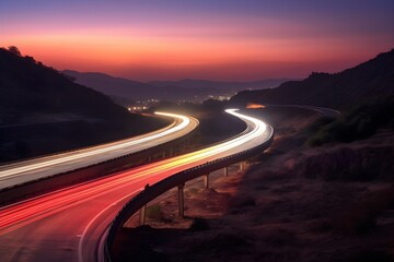 Orange sport car isolated, ai generated