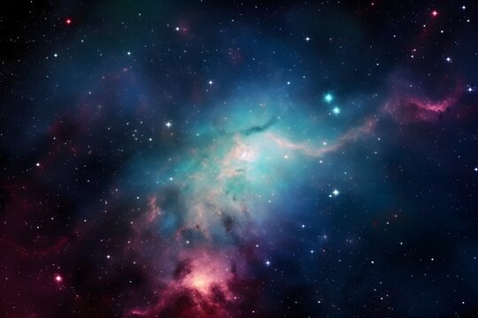 Amazing nebula background, ai generated © Elena