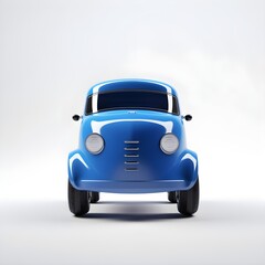 Obraz premium Toy car 3d render isolated on white background, ai generated