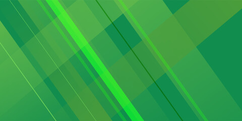 Green abstract background with geometric shapes gradient color for presentation design. Suit for business