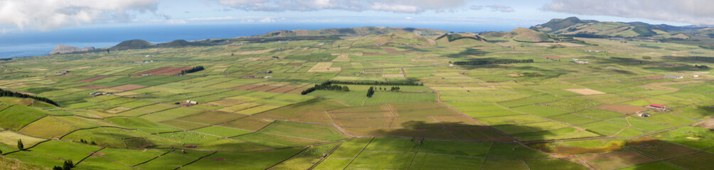 View from miradouro da Serra do Cume in Terceira island, Azores