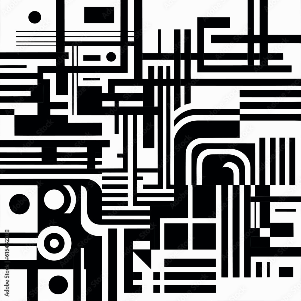 Poster technology background. abstract digital illustration. vector connection concept. electronic round de