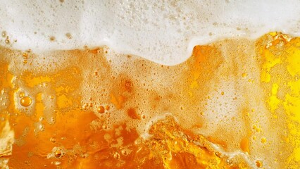 Super Slow Motion Shot of Waving Beer Background at 1000fps.