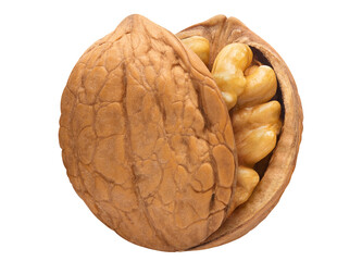Delicious walnut cut out