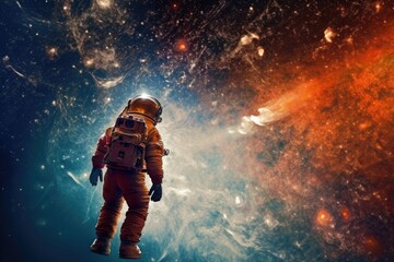 Wonder and vastness of space exploration. Generative AI