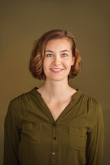  portrait of young happy woman - authentic natural business woman portrait. © Igor Link