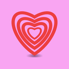 Stock. Heart illustration public watch all over the world.