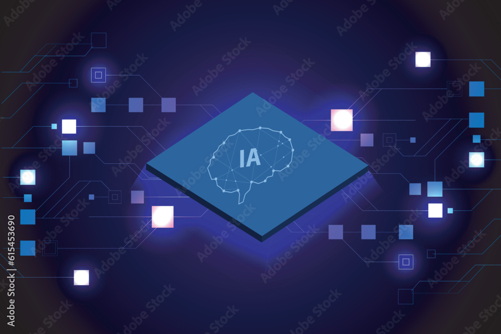 Poster abstract polygonal human brain. low poly wire frame vector illustration on a dark background suitabl