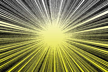 Obraz premium Exploding star burst texture japanese radius cartoon pattern abstract background