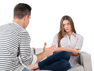 Man Discussing with Girlfriend