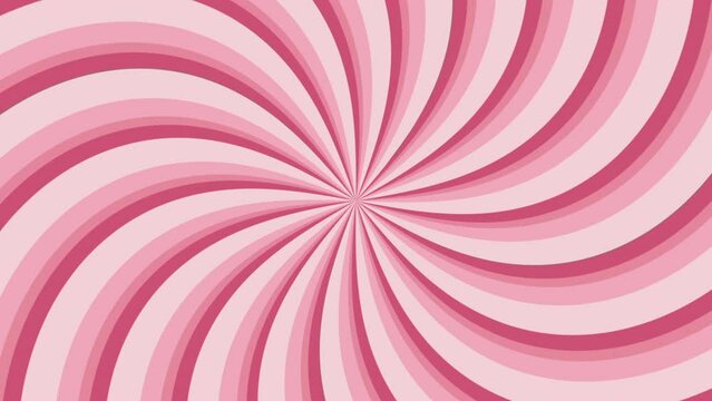 Loop animation pastel pink gradient sunburst background stock illustration