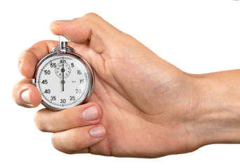 Hand Holding Stopwatch