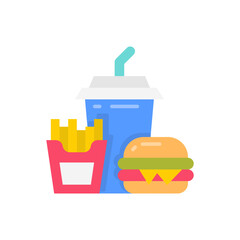 Fast Food icon in vector. Illustration