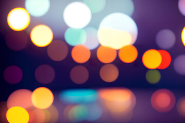 abstract background with bokeh lights