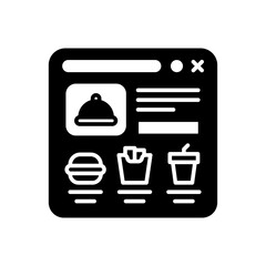 Online Order Website icon in vector. Illustration