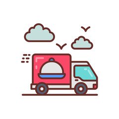 Delivery Truck icon in vector. Illustration