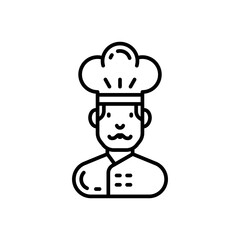 Chef icon in vector. Illustration