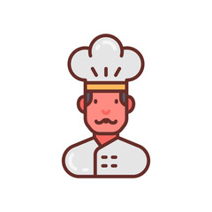 Chef icon in vector. Illustration