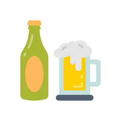 Beer icon in vector. Illustration