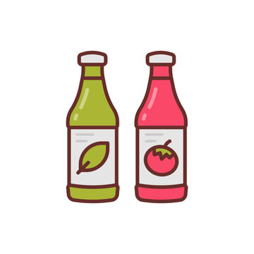 Sauces icon in vector. Illustration
