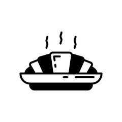 Croissants icon in vector. Illustration