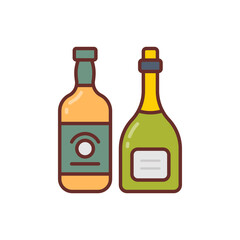 Liquor icon in vector. Illustration