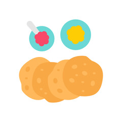 Indian Food icon in vector. Illustration