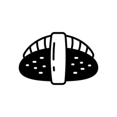 Sushi icon in vector. Illustration