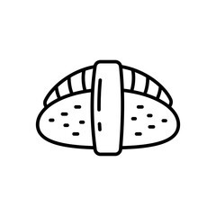 Sushi icon in vector. Illustration