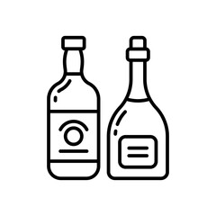 Liquor icon in vector. Illustration