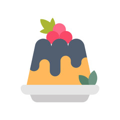 Pudding icon in vector. Illustration
