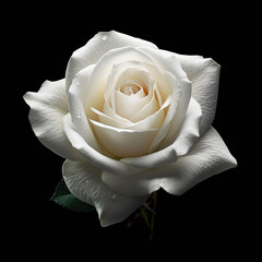 Stunning white rose - obrazy, fototapety, plakaty