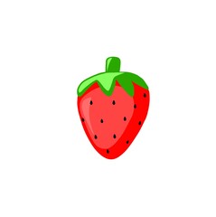 strawberry isolated on white background