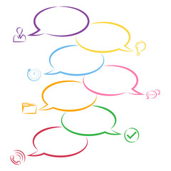 Infographic that reports the details of recruiting personnel into the organization, divided into 7 topics.