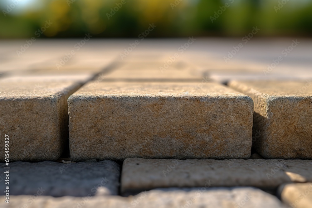 Poster pavement. sidewalk stone. generated by ai.