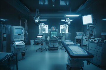 Cutting-Edge Care: Modern Operating Room Equipped with Advanced Medical Devices and Equipment, equipment, medical devices, modern, operating room, healthcare, surgical, technology, advanced, precision