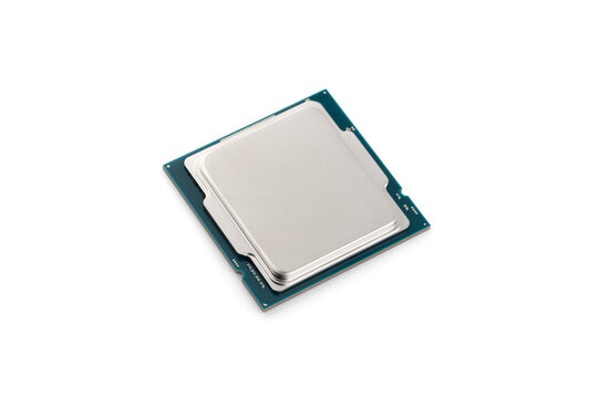 Processor for PC on a white background. Processor for personal computer closeup isolated on white background.