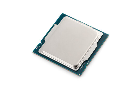 Processor for PC on a white background. Processor for personal computer closeup isolated on white background.