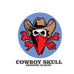 Design logo icon illustration skull