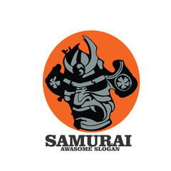 Fototapeta premium Design logo icon illustration samurai