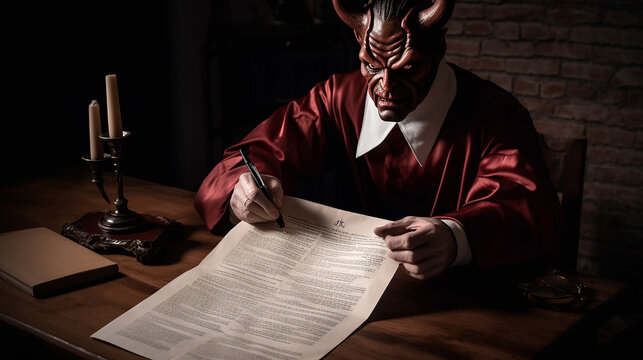 contrato assinado com o diabo 